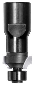 JSO Hartmetall Abrundfräser Radius 3 mm mit montiertem 12 mm Anlauflager und M10 Innengewinde-Aufnahme.