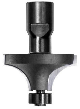 JSO Hartmetall Abrundfräser Radius 15 mm mit verstärktem 14 mm Anlauflager und M10 Innengewinde-Aufnahme.