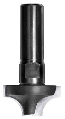 JSO Viertelstabfräser Radius 9,5 mm mit stirnseitiger Bohrschneide, Hartmetall-Schneiden und massivem 12 mm Schaft für höchste Vibrationsfreiheit.