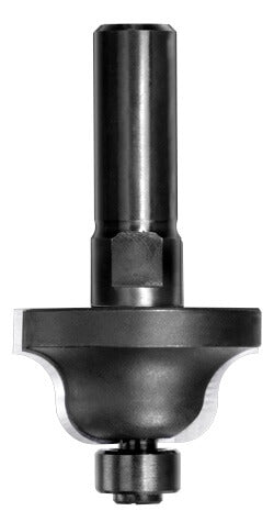 JSO Karnis-Profilfräser mit Hartmetall-Schneiden, massivem 12 mm Schaft und integriertem 12 mm Anlauflager für maximale Laufruhe.
