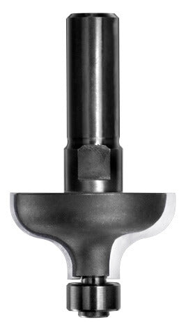 JSO S-Profilfräser mit Hartmetall-Schneiden, massivem 12 mm Schaft und integriertem 12 mm Anlauflager für Profi-Oberfräsen.