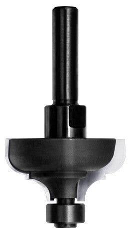 JSO Multiprofilfräser mit Hartmetall-Schneiden, 6 mm Schaftaufnahme und kugelgelagertem 12 mm Anlauflager für die präzise Kantenführung.