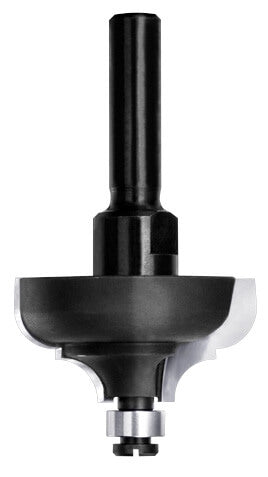 JSO Multiprofilfräser mit Hartmetall-Schneiden, 6 mm Schaft und kugelgelagertem 9 mm Anlauflager für die präzise Kantenführung.