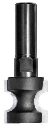 JSO Halbstabfräser HW mit Radius 5 mm, zwei präzisionsgeschliffenen Hartmetallschneiden ohne Anlauflager und einem massiven Schaft von 12 mm.