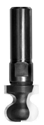 JSO Griffmuldenfräser mit Hartmetall-Schneiden und massivem 12 mm Schaft – schwere Ausführung für vibrationsfreie Griffleisten-Profilierung.