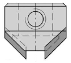 JSO Aufstecksenker HW 90° Ø 15,5mm für Schaftspannung auf Schaft 10mm im Holzfräsershop.