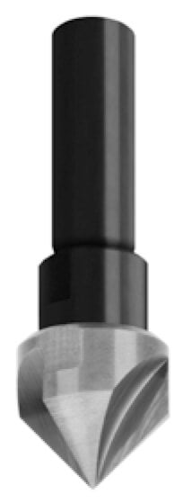 JSO Senker VHW 90° Ø 18x14,5mm Linkslauf mit Schaft 10mm und Spannfläche im Holzfräsershop.