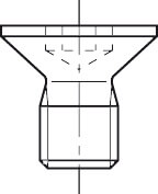 Hochfeste Torx-Klemmschraube M 3,5 x 5,5 mm aus brüniertem Stahl 12.9, passend für TX 15 Antrieb.