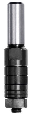 JSO Aufnahmedorn aus Stahl mit starkem 12 mm Schaft, Sechskantmutter und Distanzringen zur Aufnahme von Scheibennutfräsern mit 8 mm Bohrung.