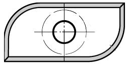 JSO Hartmetall (HW) Halbhohlkehl-Wendeplatte R 10,0 mm für Unitec-Systeme, extra groß (30 mm) und zweiseitig profiliert.