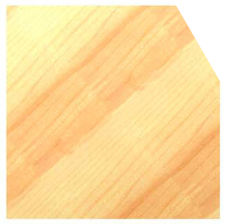 Abkanten einer massiven Holzplatte mit dem 30-Grad-Fasefräser und stabiler 12 mm Schaftführung.
