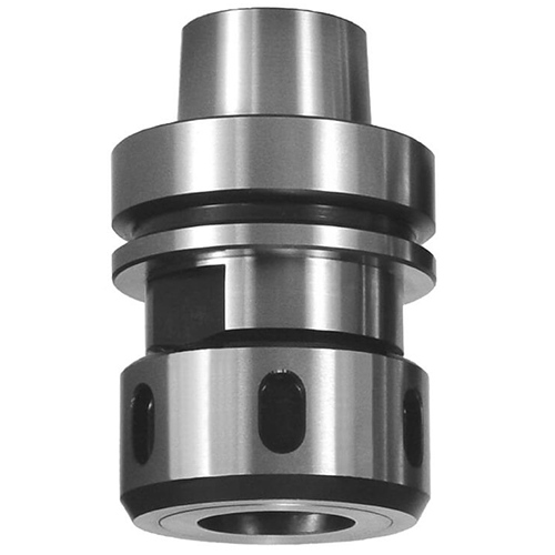 JSO CNC-Spannzangenfutter HSK-F 63 für ER40 Spannzangen, Außendurchmesser 63 mm und verlängerte Gesamtlänge 95 mm mit kugelgelagerter Spannmutter im Holzfräsershop.